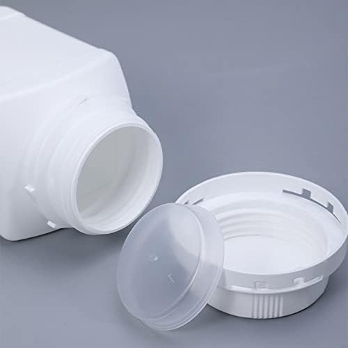 Othmro 2Pcs 34oz Plastic Container Lab Chemical Reagent Bottles 1000ml Small Mouth Liquid Solid Storage Bottles Round Sample Storage Container Sealing Bottle with Anti-theft Cap for Food Stores Black
