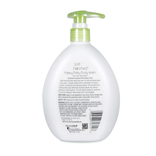 Happy Baby Body Wash Multi-Pack - Gentle Bath + Body Cleanser, Huggable Yummy Fragrance for Newborns, Hypoallergenic, No Yucky Stuff & Harsh Ingredients, 13.5 fl oz (3 Pack)