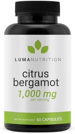 Luma Nutrition Citrus Bergamot 1000mg - Citrus Bergamot Supplement - Made in The USA - Veteran Owned - 60 Capsules