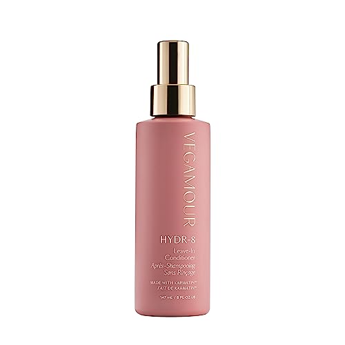 VEGAMOUR HYDR-8 Leave In Conditioner, Heat Protectant, Leave-In Conditioner & Detangling Spray for Dry, Damaged, Frizzy Hair, Floral & Vanilla Scent, 5 fl. oz.