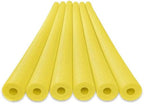 Oodles of Noodles 6 Pack Black Foam Pool Noodles – 48” x 2.5” Hollow Core – Extra Dense, Durable – Made in North America