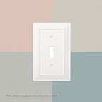 Franklin Brass Classic Architecture (3-Pack) Outlet Covers Pure White 1-Gang Wall Plate Single Duplex Switch Plates Electrical Guard W35242V-PW-C
