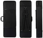 FINO 4/4 Full Size Violin Case Professional Oblong Violin Hard Case with Built-in Hygrometer,Super Lightweight Portable Carrying Bag Slip-On Cover with Backpack Straps,Black