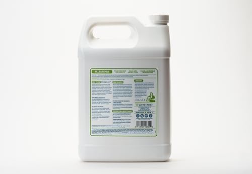 Wondercide - Flea and Tick Spray Concentrate for Yard and Garden with Natural Essential Oils – Kill, Control, Prevent, Fleas, Ticks, Mosquitoes and Insects - Safe Around Pets, Plants, Kids - 1 Gallon