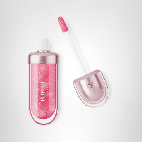 Kiko Milano 3D Hydra Lip Oil – Hydrating, Nourishing, High-Shine Lip Treatment, Non-Sticky, Moisturizing Formula with Vitamin E – 04 Cherry Cherry – 6.5ml
