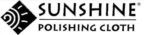 Sunshine Polishing Cloths, Bulk Pack, for Silver, Gold, Brass and Copper Jewelry (5 Pack)