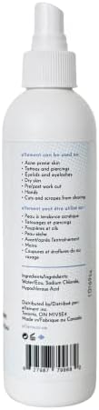Hypochlorous Acid Face and Skin Spray - HOCL- Safe for use on Acne Prone Skin - Eczema - Dry Scalp - Post Procedure -Toner - Eye Lash Cleanser - Face and Hand Cleanser (Large 8 oz.)