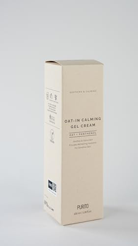 PURITO Oat-in Calming Gel Cream 100 ml / 3.38 fl. oz. vegan, facial cream, moisture cream for face, natural ingredients