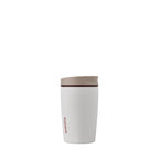 Owala SmoothSip Slider Insulated Stainless Steel Coffee Tumbler, Reusable Iced Coffee Cup, Hot Coffee Travel Mug, BPA Free 12 oz, Vanilla Bean