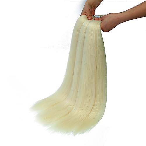 Braiding Hair Pre Stretched for Women Hair Extensions Box Braids Soft Synthetic Knotless Yaki Texture Hot Water Setting Braid Blonde 613 (30inch 3Packs)