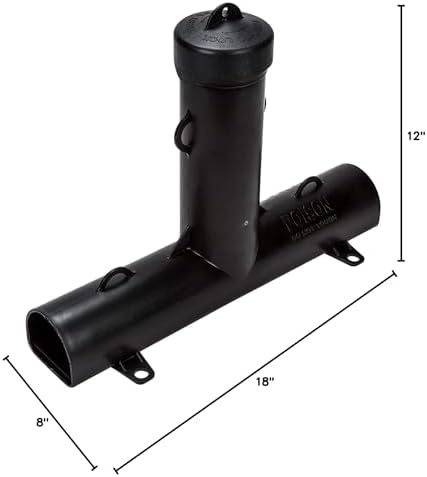 JT Eaton Top Loader® Black Plastic Bait Station with U-Shaped Bait Holder Rods, Screws, Hex Key, Poison, Tamper-Resistant