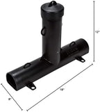 JT Eaton Top Loader® Black Plastic Bait Station with U-Shaped Bait Holder Rods, Screws, Hex Key, Poison, Tamper-Resistant