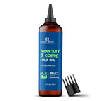 Botanic Hearth Rosemary & Castor Hair Oil (6.7 fl oz) | Nourishing and Strengthening Hair Treatment for Thicker, Healthier-Looking Hair | Paraben Free | Suitable for All Hair Types