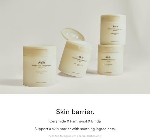 Abib Jericho Rose Collagen Pad Firming Touch 60pads 8.45 fl.oz. | Korean Anti-Aging Toner Pads for Face with Niacinamide, Collagen, Peptides, Cleansing, Disposable, Exfoliant, Skin Care