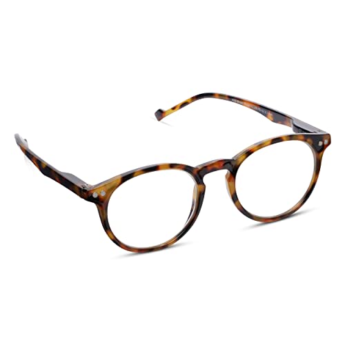 Peepers by PeeperSpecs Brain Trust Round Reading Glasses, Tortoise, 47 + 1.75
