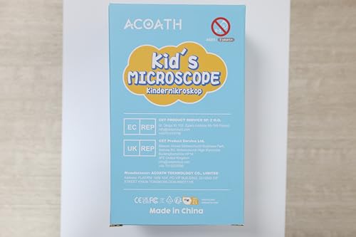 Acoath Microscope for Kids, 1000X Handheld Digital Miniscope with 2.0" Screen, Portable Pocket Microscope Education Toys Gifts for Age 3 4 5 6 7 8 9 10 Girls Boys
