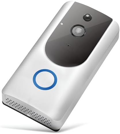 Supersonic SC-5000VD Smart WiFi Doorbell Camera, with 1080P HD Video Recording, Voice Call Intercom, Infrared Night Vision, Remote Monitor, Intercom, Trigger, Built-in SD Card, No Wire Connection