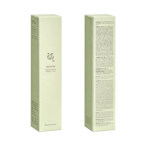 Beauty of Joseon Light On Serum Vitamin C Centella Dark Spot Fine Lines Pigmentation Correcting Serum, Hydrating Moisturizer, Korean Skin Care for Men and Women, 30ml, 1 fl.oz