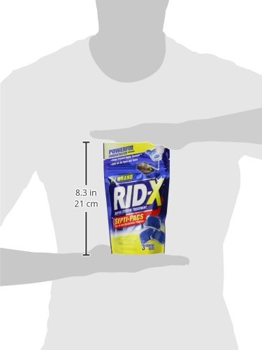 Rid-X Septic Tank Treatment Enzymes,3 Month Supply Septi-Pacs,3.2oz,(Pack of 2)