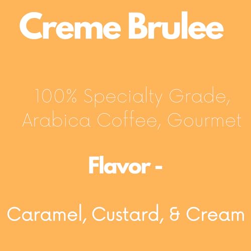 Sarasota Coffee Whole Bean Creme Brulee | Medium Roast Gourmet Flavored Coffee Beans | Low Acid, Mold Free, Specialty Grade Bulk Beans | 5lb (80 oz)