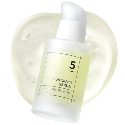 numbuzin No.5 Serum | Goodbye Blemish Serum | for Acne Scars with Vitamin C, Niacinamide, Antioxidant | Lightweight Gel, Korean Skincare for Face | 1.69 fl. oz.