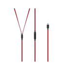 Beats urBeats3 Earphones with Lightning Connector- The Decade Collection - Black-Red (Renewed)