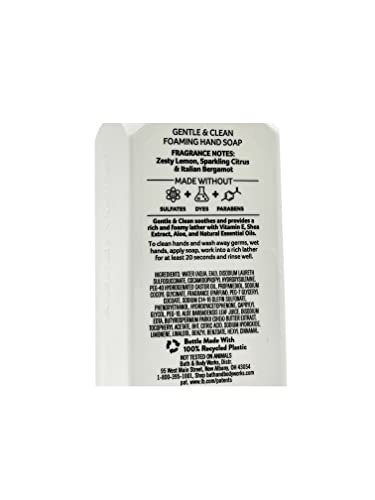 Bath and Body Works Gentle Foaming Hand Soap, Kitchen Lemon 8.75 Ounce (2-Pack)
