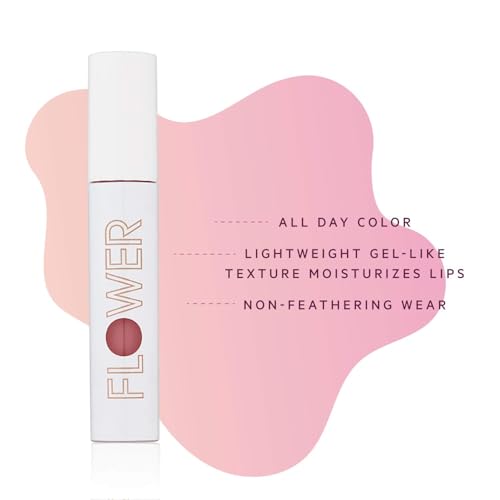 FLOWER BEAUTY By Drew Barrymore Bitten Lip Stain - Long-Lasting Color - Hydrating + Water-Based Formula - Gel-Like Texture - (Play)