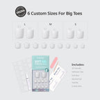 BTArtbox Press On Toenails - Real Square Opaque White Toe Nail Press Ons with Glue for Women, Fake Toe Nail Tips in 15 Sizes - 30 Toenails Kit, Ivory White