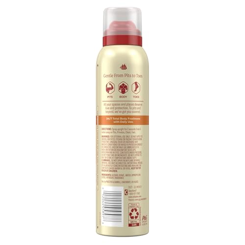 Old Spice Whole Body Deodorant for Men, Total Body Deodorant, Vanilla + Shea, Aluminum Free Deodorant Spray for 24/7 Freshness // Dermatologist Tested Whole Body Deodorant, 3.5 oz