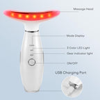 LATME Facial Massager,Neck Face Massager Tool,3 Mode Massage with Heat,Portable Beauty Instrument for Skin Care Women Gift