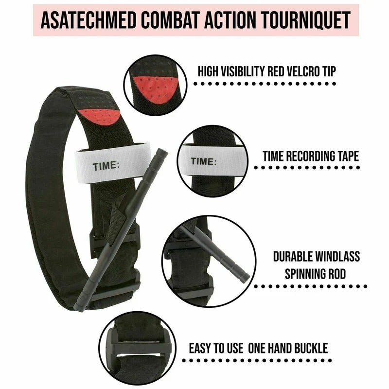 10 pcs Tourniquet Rapid One Hand Application Emergency Outdoor First Aid Kit