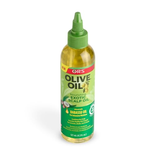 Ors Olive Oil Nourishing Exotic Scalp Oil infused with Babassu for Intensive Moinsture Oil 4.3 Ounce (Pack of 2)