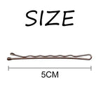 Dofash Women's Braided Good Hair set 102counts set (Bobby pins 60pcs + Hyper Elastics ties 30pcs + Snap hair clips (Brown)