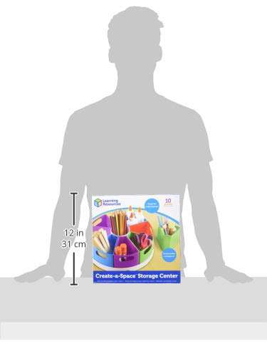 Learning Resources Create a Space Storage Center - Toy Desk Organizer, Classroom Workspace Must Haves, Homeschool Organization, Arts & Crafts , Caddy, Office & Teacher Supplies