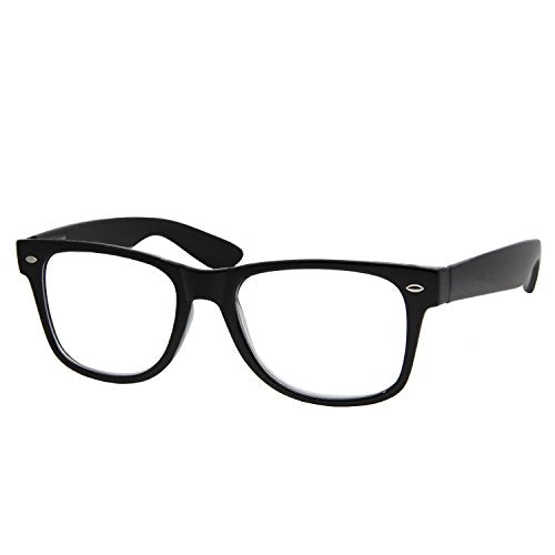 grinderPUNCH High Magnification Power Readers Reading Glasses 1.00-6.00 (Black, 4.5)