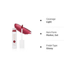 FLOWER BEAUTY Bitten Lip Stain | Vivid Long Lasting Water-based Lips Tint | High Color Moisture Marker | Make Up | (Tempt) (Pack of 2)