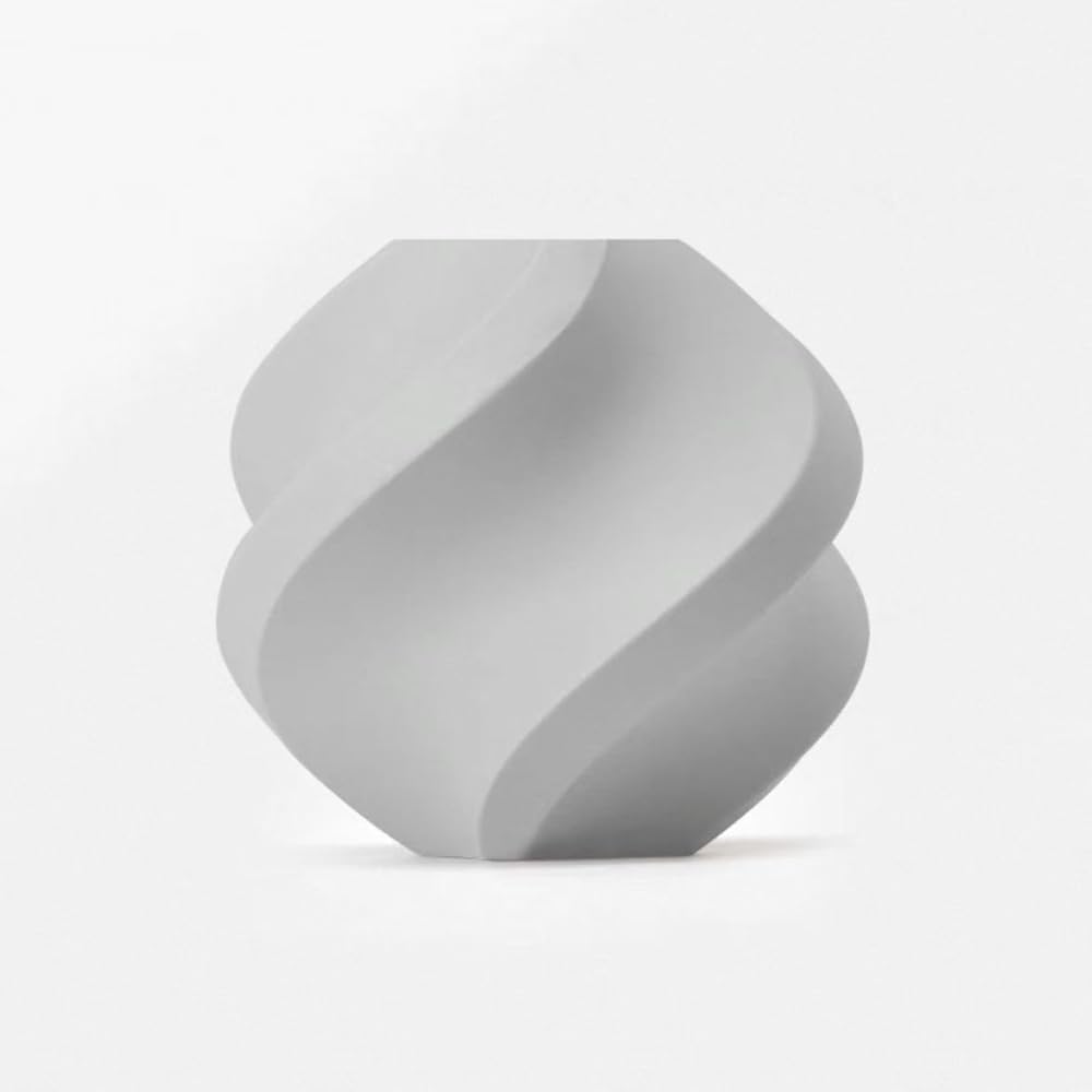 PLA Basic Refill Filament 1.75mm High-Speed, Easy to Print, Eco Friendly with RFID for Bambu Lab X1, X1C, P1S, P1P,A1, A1 MINI AMS 1KG (2.2lbs) Exclude Spool +/- 0.03mm (Light Grey 10104)