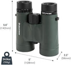 Celestron - Nature DX 8x42 Binoculars – Ideal for Birding and Outdoors – 42mm Objective Lenses – Wide 7.4° Field of View – BaK-4 Prisms – Fully Multi-Coated – Waterproof and Fogproof