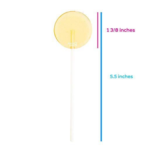 Sparko Sweets Natural Bee Pollen Honey Lollipops, 18 Pieces, Handcrafted in USA, No Artificial Ingredients or Corn Syrup, 0.75 Pound - Rich in Antioxidants, Perfect for Tea, Sore Throats, and Wholesome Snacking