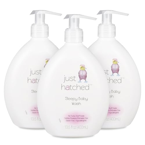 Sleepy Baby Wash Multi-Pack - Relaxing Bath + Body, Snuggly Yummy Fragrance, w/Essential Oils, Calming, Hypoallergenic, No Yucky Stuff & Harsh Ingredients, 13.5 fl oz (3 Pack)