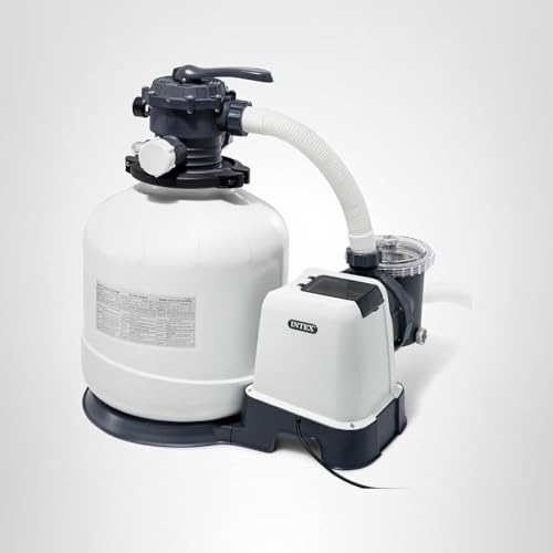 INTEX 3,000 GPH Krystal Clear Sand Filter Pump for Above Ground Pools ...