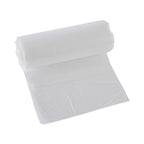 Boardwalk 16 Gallon High-Density Can Liners - 1000 Count Bulk Commercial Trash Bags, 6 Micron Star-Seal, Coreless Perforated Roll, Clear (24"x33")