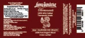 Luna Sundara Dragon's Blood 100% Pure Raw Sangre de Grado 1 Oz (Croton Lechleri) Wild Crafted and Ethically Sourced Contains No Added Ingredients No Alcohol
