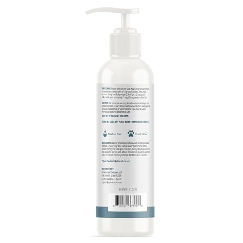 Unscented Magnesium Lotion for Sleep - Helps with Muscle Relaxation, Soothes Tired Legs, Supports Restful Nights, Moisturizes & Hydrates Skin - 8 fl oz - Magnesium Cream, Butter, Topical Magnesium
