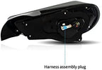 OQHAIR Dynamic Tail Light Assembly LED Tail Lights SMOKED w/Sequential DRL Signal For 86 For Subaru BRZ For Scion FR-S 13-20