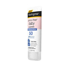 Neutrogena Pure & Free Baby Mineral Sunscreen Lotion with Broad Spectrum SPF 50 & Zinc Oxide, Water-Resistant, Hypoallergenic & Tear-Free Baby Sunscreen, 3 fl. oz, 3 pk
