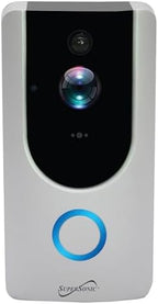 Supersonic SC-5000VD Smart WiFi Doorbell Camera, with 1080P HD Video Recording, Voice Call Intercom, Infrared Night Vision, Remote Monitor, Intercom, Trigger, Built-in SD Card, No Wire Connection