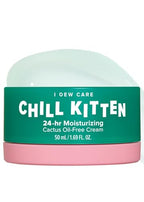 I DEW CARE Heartleaf Face Cream - Chill Kitten | Moisturizer with Moringa Seed, Prickly Pear, Aloe Vera Gel, Cactus Oil-Free, Glass Skin Look, Daily Use, for Dry Skin, Skin Barrier Repair, 1.69 FL Oz