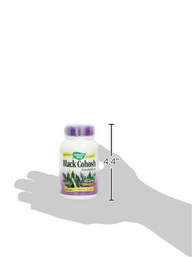 Nature's Way Black Cohosh Premium Extract, Helps Reduce Night Sweats and Promotes Restful Sleep for Women During Menopause*, 40 mg per Serving, 120 Vegan Capsules (Packaging May Vary), (Pack of 2)